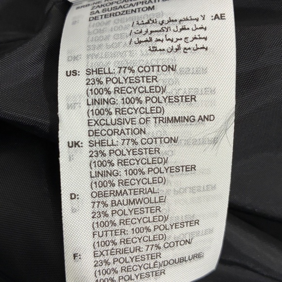 Adidas Originals IZ0381 Classic Twill Trench Coat Black White Three Stripes XS - Picture 10 of 16